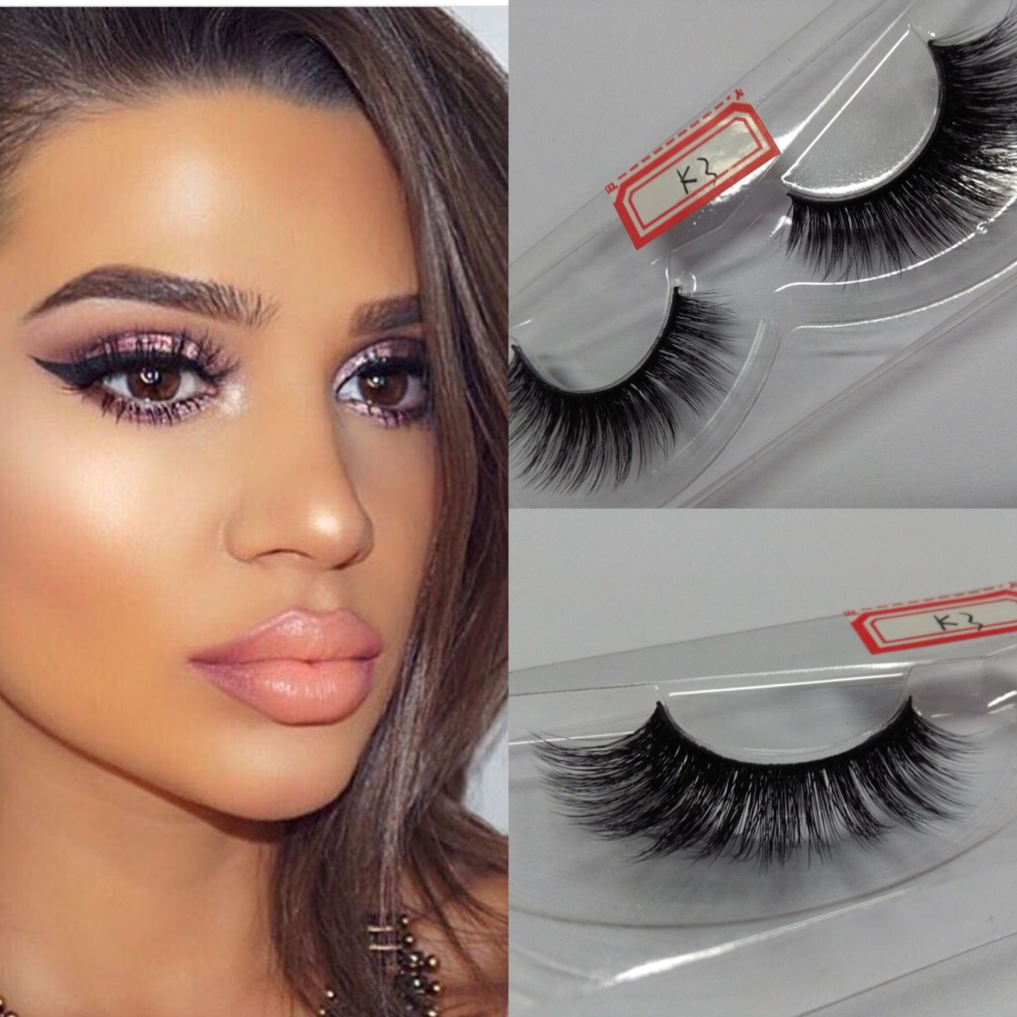 Soft Premium 100 Real Siberian Strip Eyelashes 3D Silk Lashes Miami