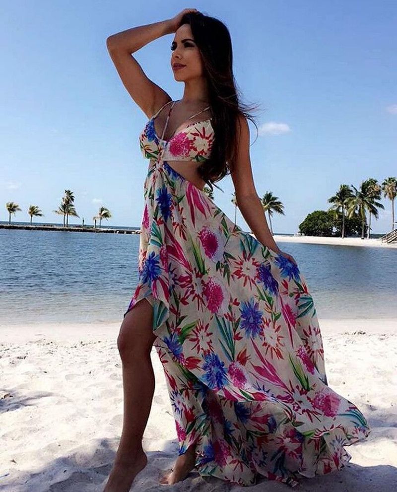 Las Mujeres De Corte Bajo Largo Maxi Vestido De Verano Playa Las Mujeres De Corte Bajo Largo Maxi Vestido De Verano Playa