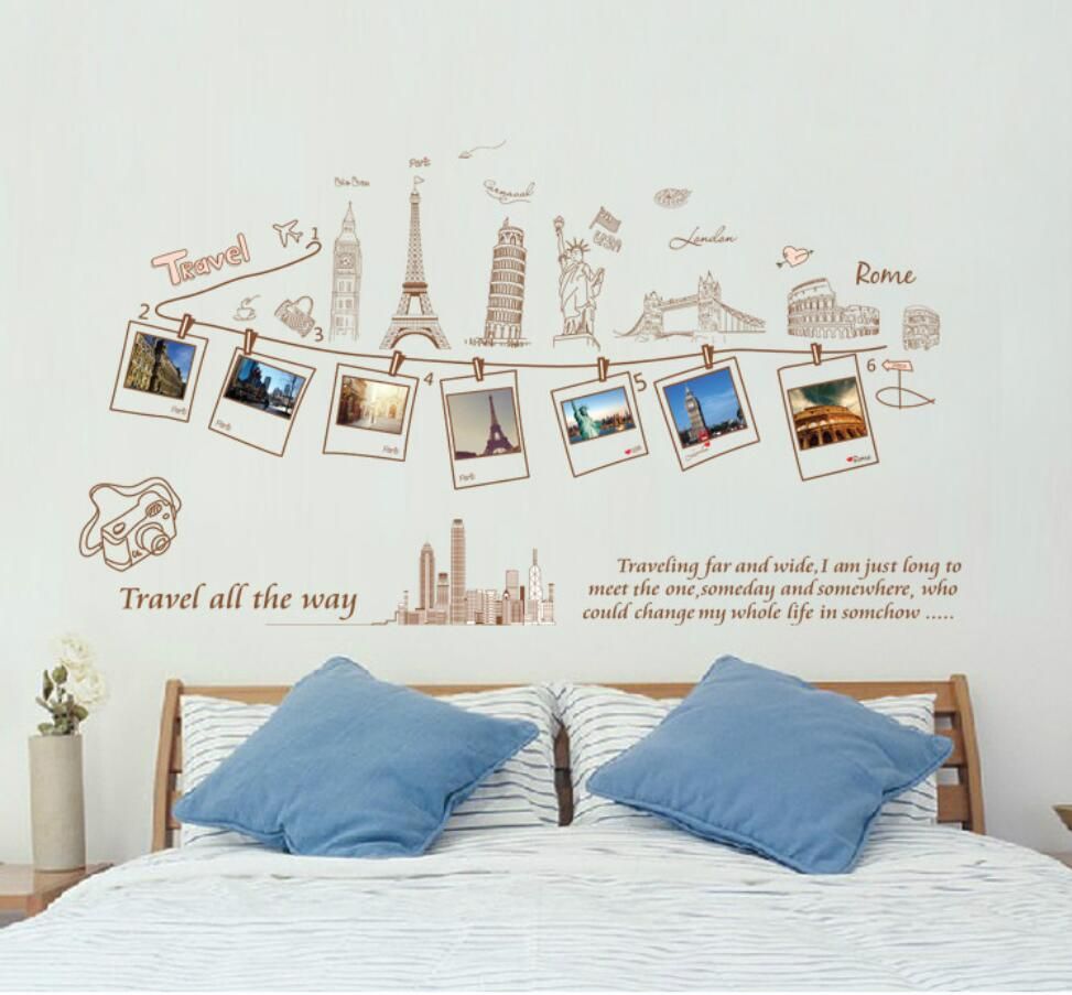 awesome wholesale pvc removable large wallpaper world map ...