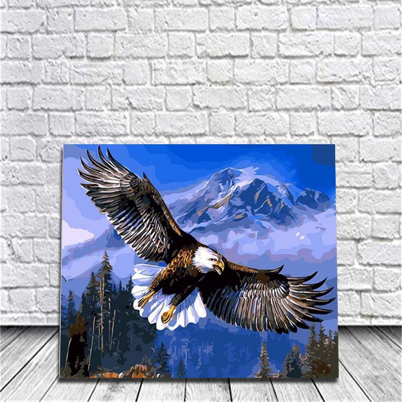 2019 Framed Animal Eagle Diy Painting By Numbers Drawing 2019 Framed Animal Eagle Diy Painting By Numbers Drawing Kits Hand Painted On Canvas For Home Wall Art Picture Poster From