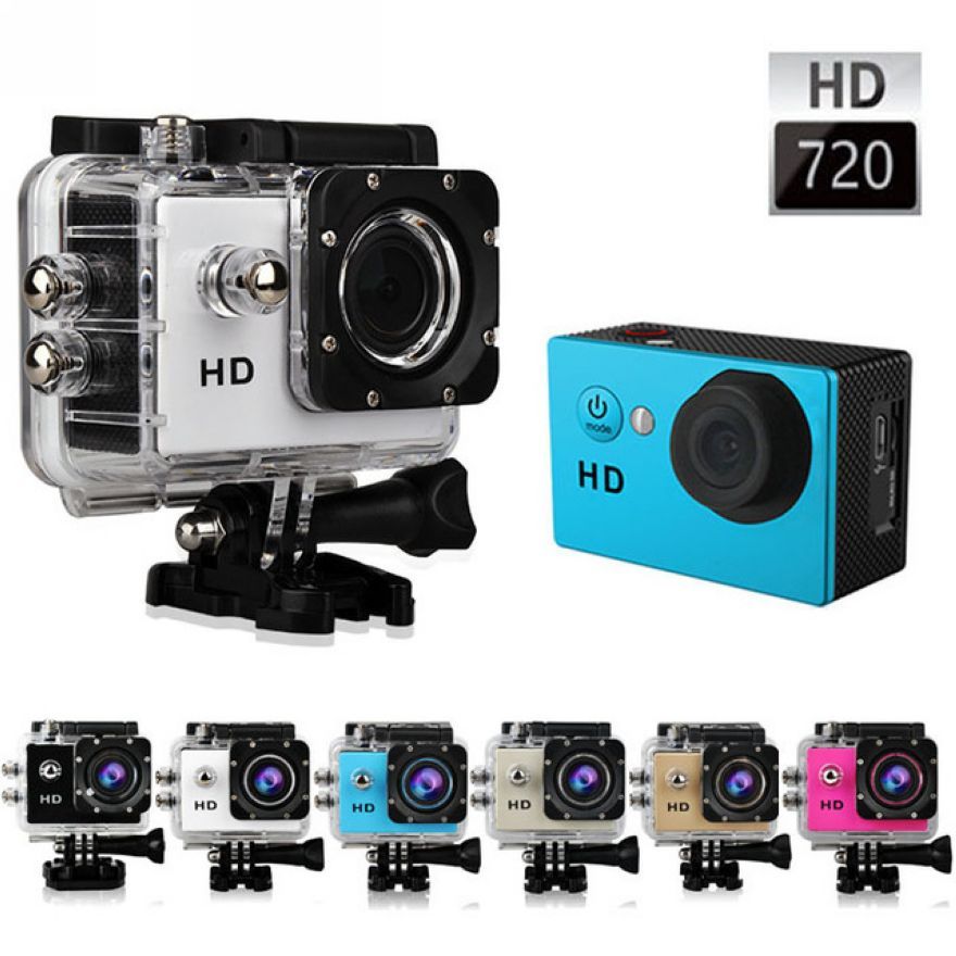 Mini Action Digital Camera Camcorders 2.0 Inch Waterproof Sport Cam