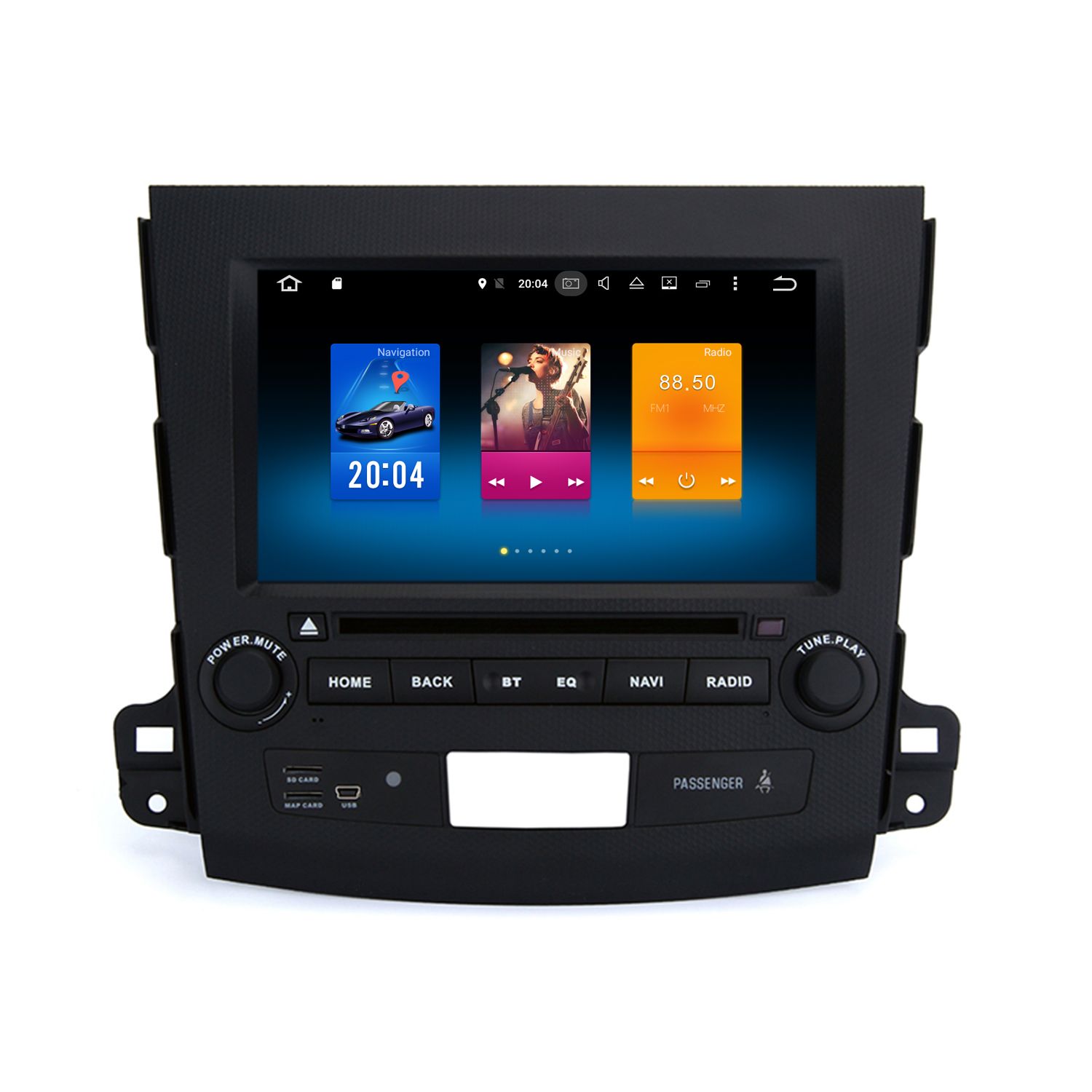 8 Android 6.0 Car DVD Head Unit For Mitsubishi Outlander 2007 2011 With Octa Core 2+32G RAM GPS Navi Tape Recorder Mirror Screen WIFI 4G Very Dvd Player ...