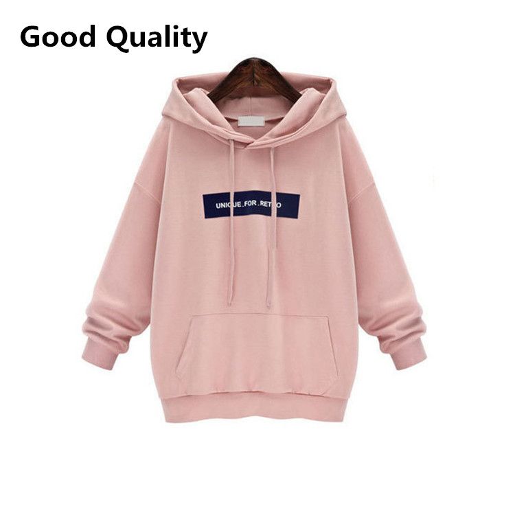 best plus size harajuku sweatshirt women cotton casual velvet loose plus size hoodie