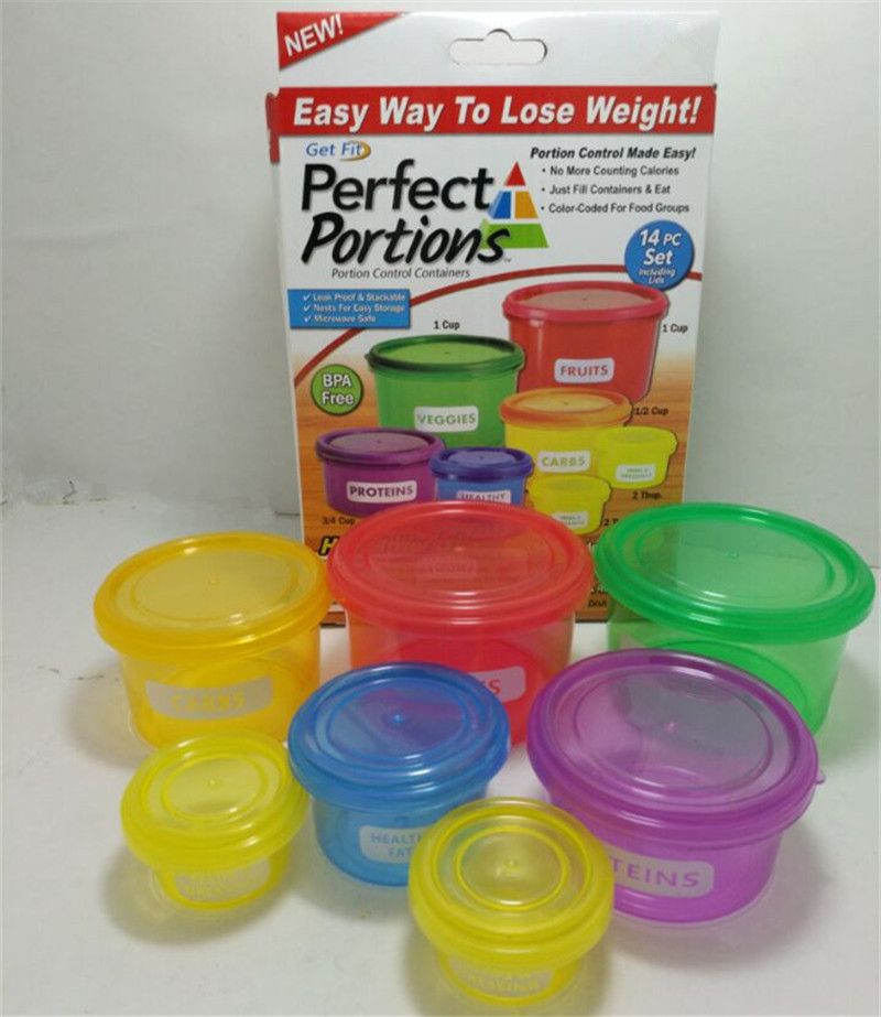 7Pcs//set de alimentos porciones perfecto manera fácil perder peso Caja