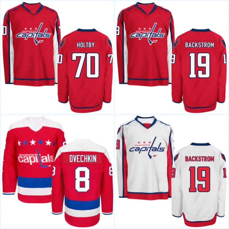 2019 Men New Season Washington Capitals Jersey 19 Nicklas Backstrom