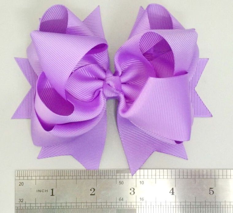 Grosgrain Ribbon Multi-layer Stacked Hair Bows with Clip for Girls Toddlers Kids