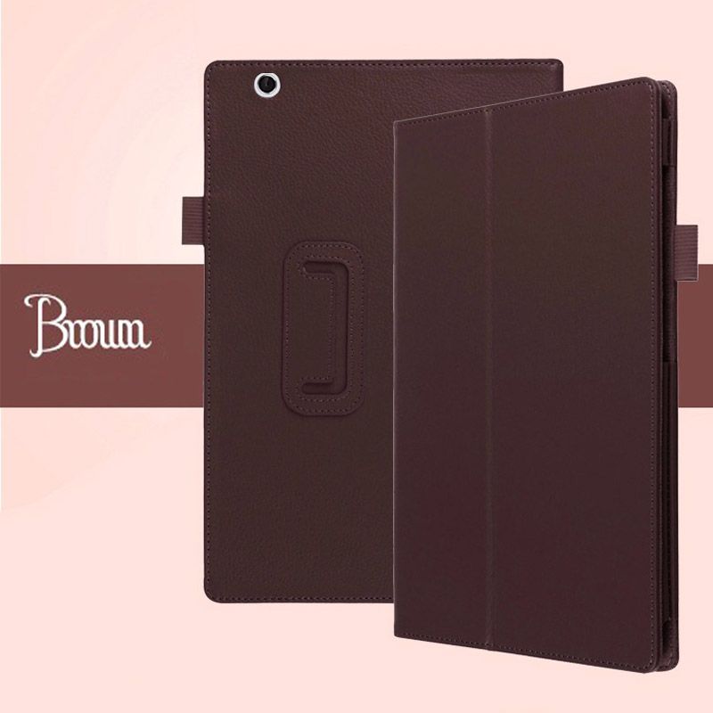 Fold Stand Litchi PU Leather Smart Cover With