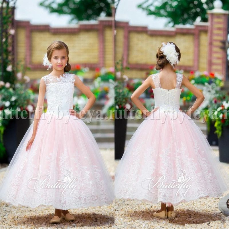 tea length flower girl dresses