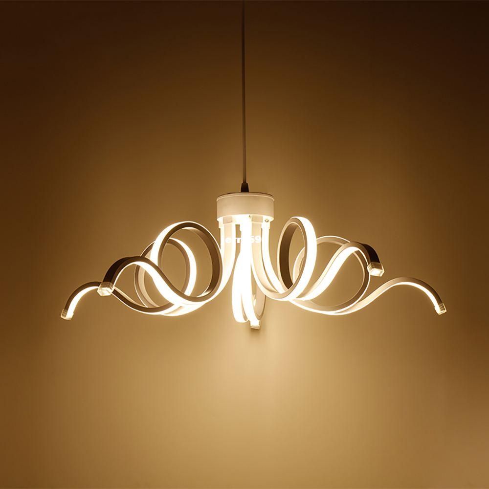 Led Modern Pendant Lamp Aluminium 90 260v For Living Room Led Modern Pendant Lamp Aluminium 90 260v For Living Room Lamps Indoor Fixture Lighting Acrylic Hanging Light Fixtures
