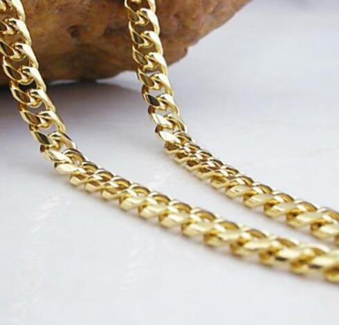 cadenas oro eslabon cubano compre cadena oro 18k chapado para hombre collar de cadenas oro eslabon cubano compre cadena oro 18k chapado para hombre collar de