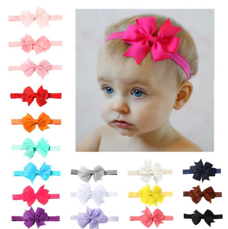 Flowers Children Baby Girls Hair Accessories Rubber Bands Barrettes Girl Headwear Bow Retail