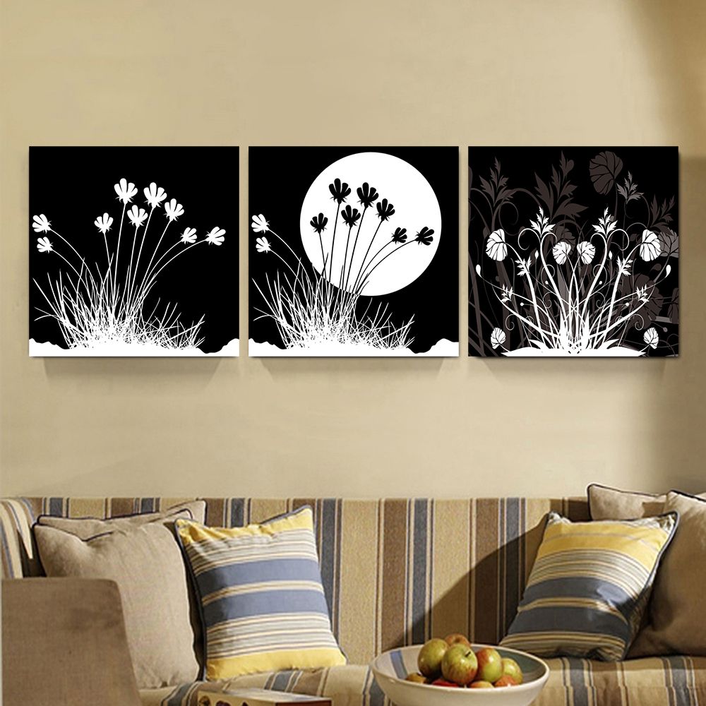 2018 Black White Moon Fleur Paintings Home Decor Canvas Picture 2018 Black White Moon Fleur Paintings Home Decor Canvas Picture Wall Art Prints For Office Living Room From Utoart 14 2 Dhgate Com