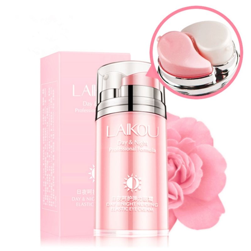 Rose Hyaluronic Acid Day Night Elastic Anti Wrinkle Eye Cream Removal Dark Circles Fine Lines