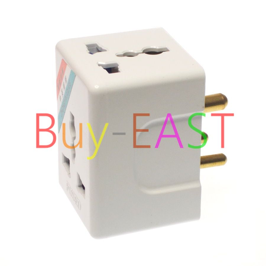 INDIA, Sri Lanka Electrical Plug Adapter Masterplug 3 Way Multi Outlet Convert World Plug