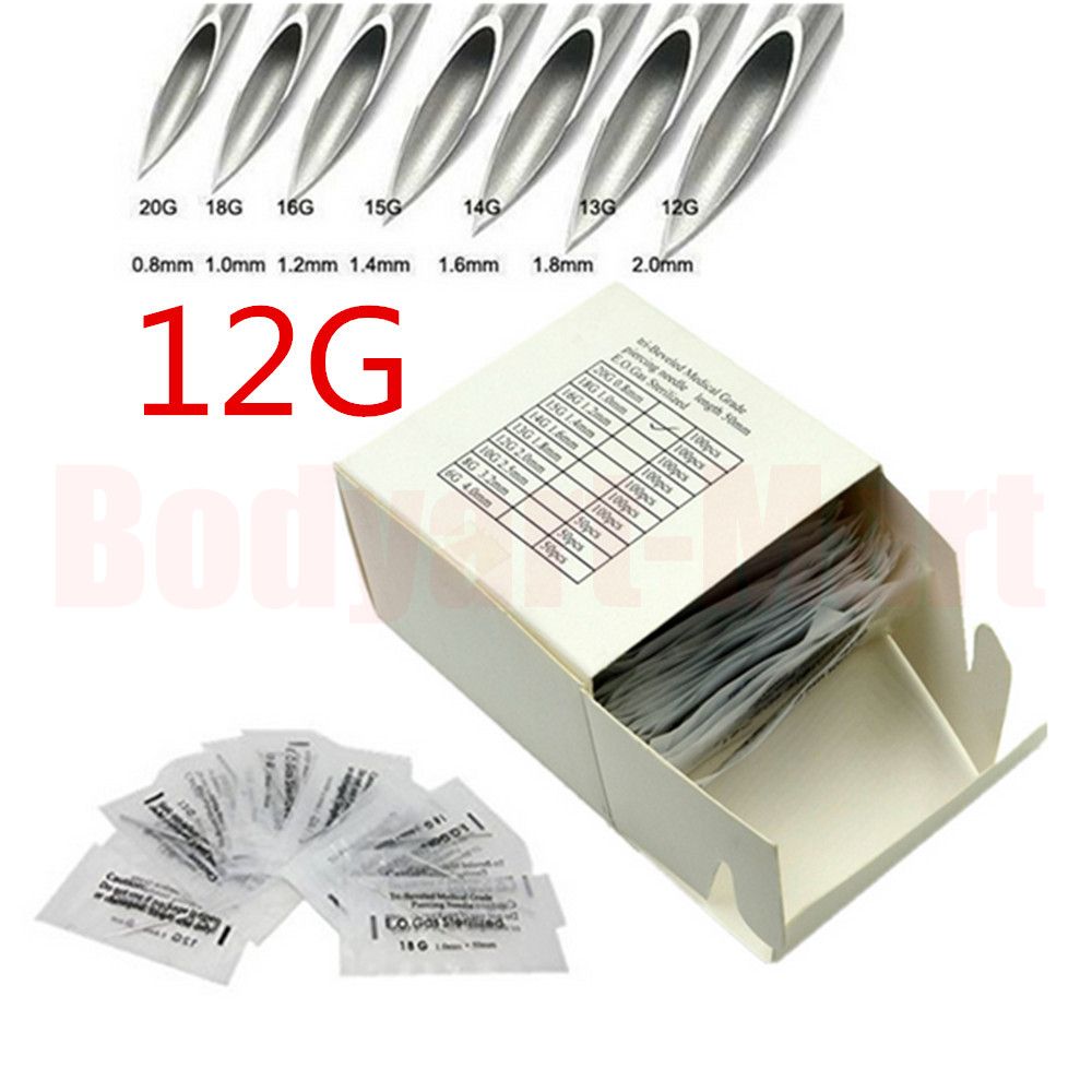 Body Piercing Needles Sterilized Steel Piercing Needles 12g 13g within Amazing body piercing needles – Perfect Image Reference
