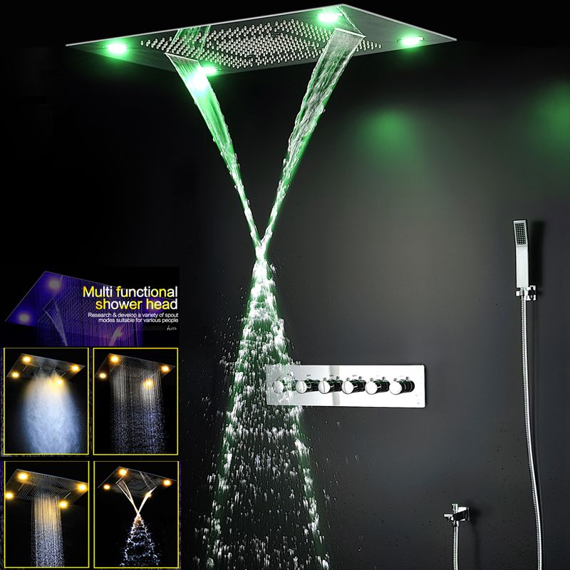 Ceiling Big Rain Shower Head Waterfall , Mist Shower Set Bathroom
