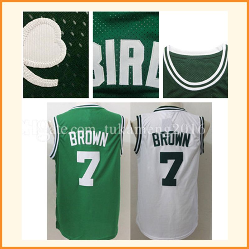 2018 Men'S 7 Jaylen Brown Basketball Jerseys Throwback Adult Embroidery