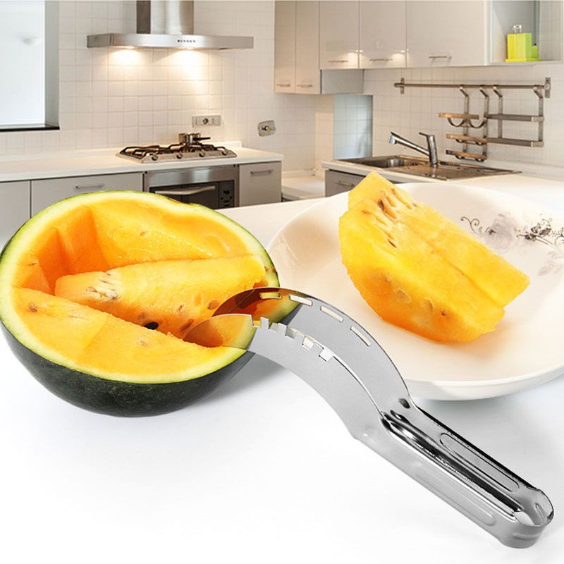 2020 New Stainless Steel Watermelon Slicer Melon Cutter Watermelon