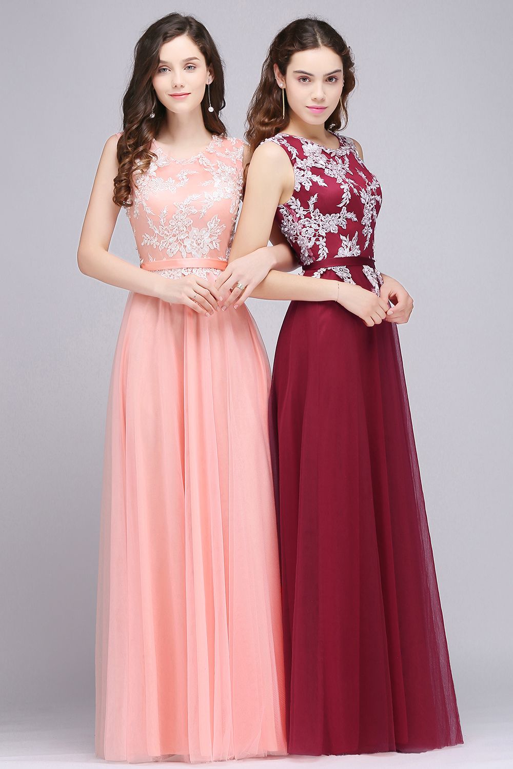 red pink dresses