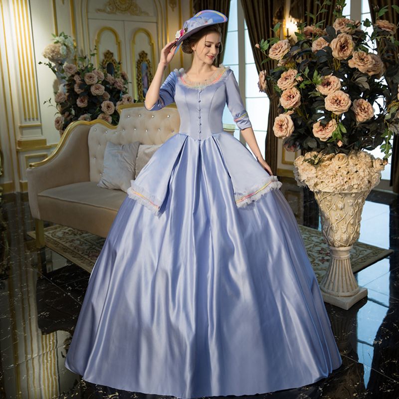 Acquistare Nuovo Arrivo Abito Da Ballo In Stile Barocco Maria Antonietta In Stile  Barocco Rococò Blu Del XVIII Secolo Donne Su Misura Economico | Consegna  Veloce E Qualità | It.Dhgate