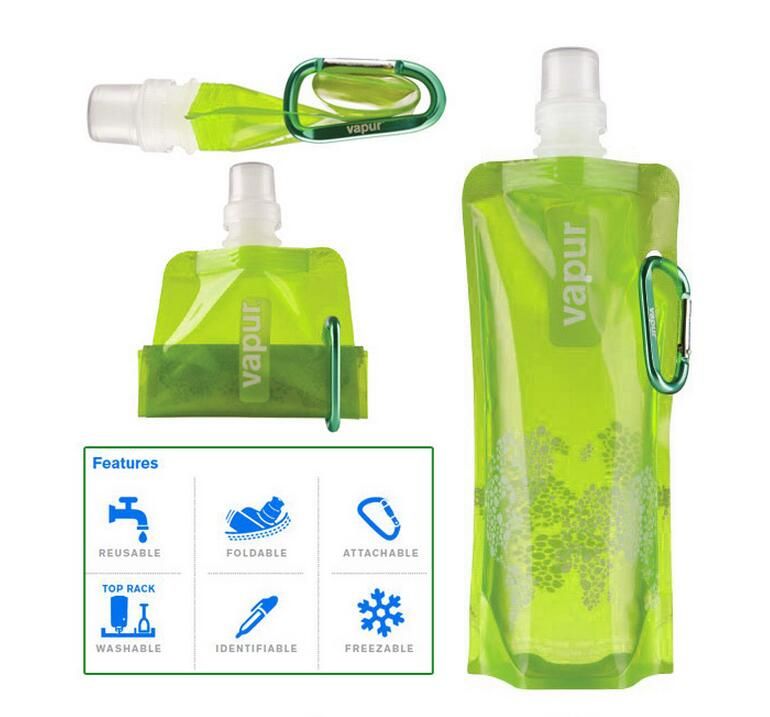 Foldable Water Bottle >> Outdoor Cycling Sport Collapsible Water Bottle Portable Hydration Foldable Water Bottle >> Outdoor Cycling Sport Collapsible Water Bottle Portable Hydration