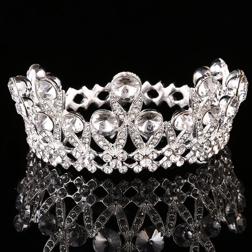 2018 Small Tiaras And Crowns 81g 4.5*9cm Wedding Tiara Women Crown