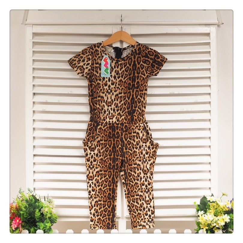 childrens leopard print jumpsuit