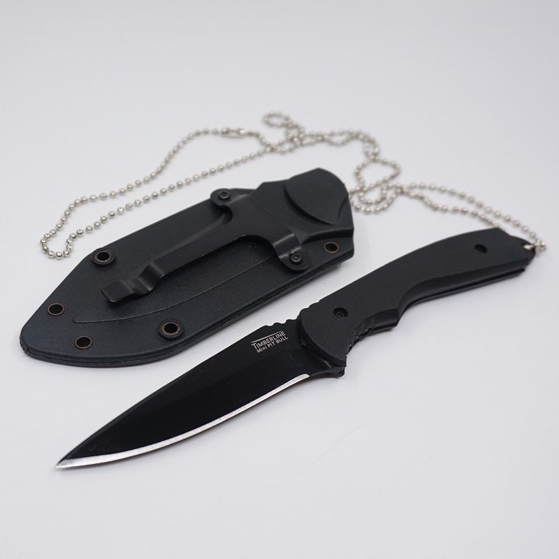 New Necklace Knife Fixed Blade Tactical Knife 440A Stainless Steel