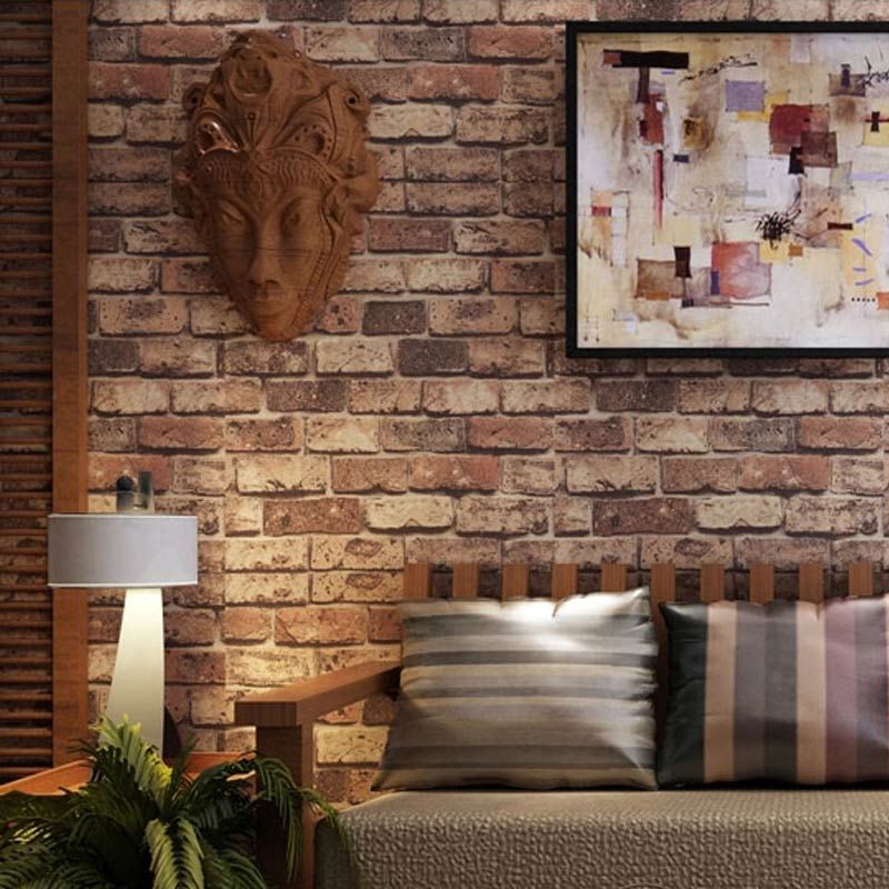 naturliche interieur mit stein haus design bilder, großhandel großhandels roter ziegel stein papier wand natürliche, Design ideen