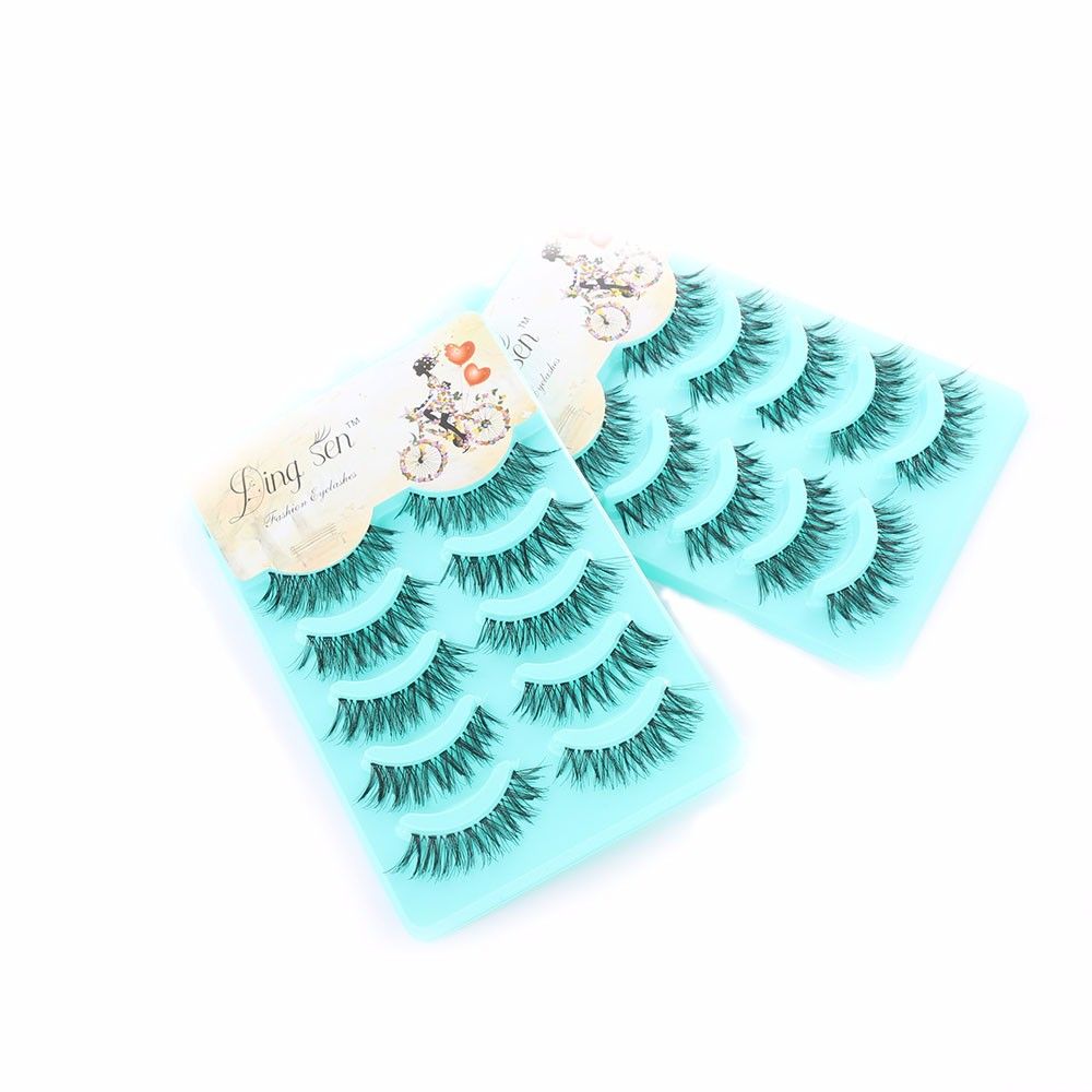 Soft Natural Sparse Cross Eye Lashes Extension Makeup Long Thick Fake