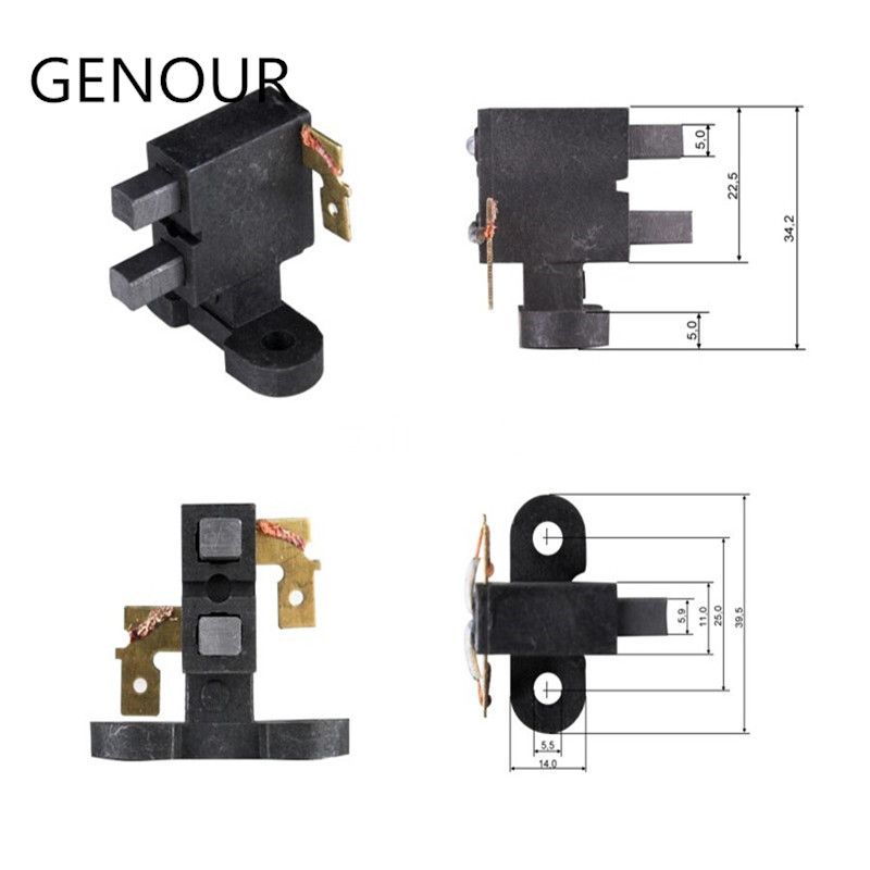 5pcs For 2kw-3kw Gasoline Generators Carbon Brushes Spares Replacement Set