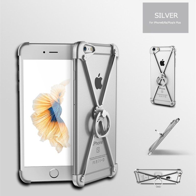 X Style Four Corners Shockproof Cases For Iphone 7 Metal Frame See Larger Image