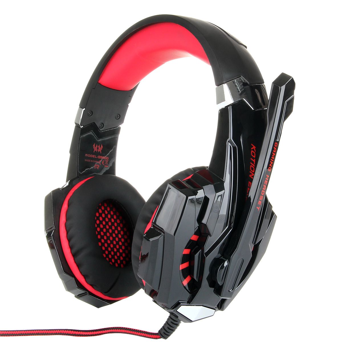 Professional Game G9000 Headsets Adjustable Anti Noise LED Dazzle Light