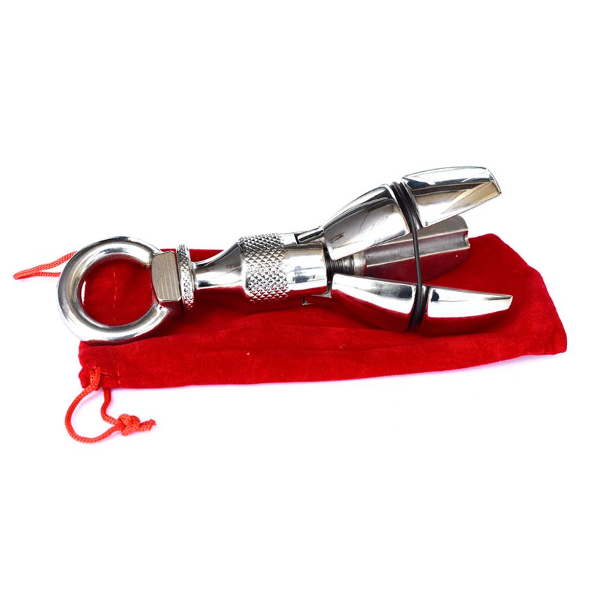 Sex Stainless Anal Plug With Lock Expanding Butt Expander Unisex