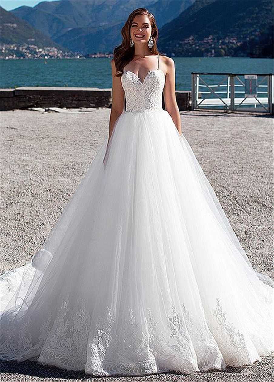 pure white wedding gowns