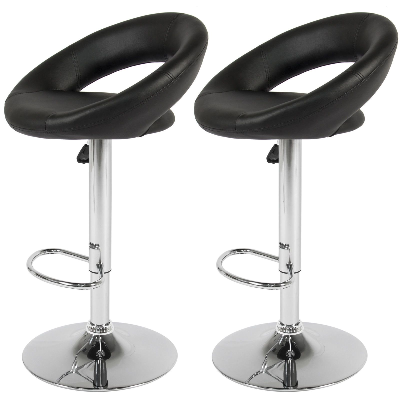 2019 Bcp Set Of 2 Pu Leather Adjule Swivel Bar Stool Hydraulic 2019 Bcp Set Of 2 Pu Leather Adjule Swivel Bar Stool Hydraulic Barstool Black From Newlife2018dh 85 43 Dhgate Com