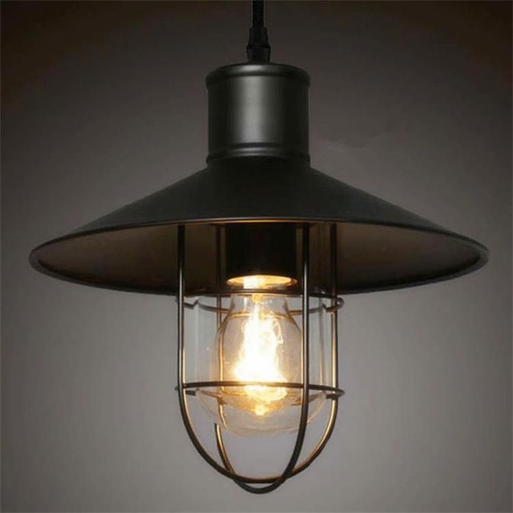 American Loft Country Iron Single Head Small Chandelier Edison