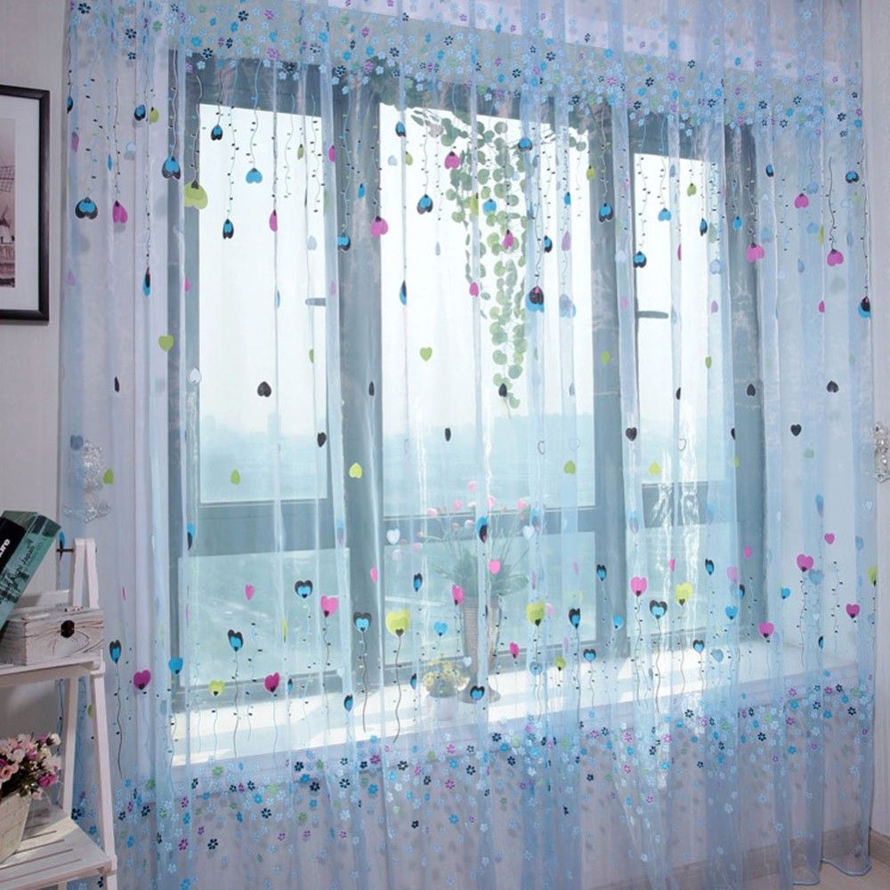 Multi Style Pattern Tulle Voile Window Curtain Drape Panel Sheer
