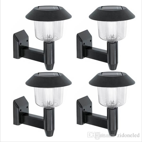 Led Solar Power Wall Light Fence Sconces Outdoor Led Solar Power Wall Light Fence Sconces Outdoor Lights Novelty Black Fixture
