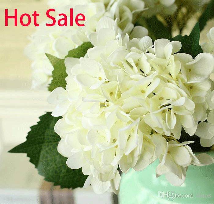 2018 Dhl Free Quality Hydrangea Wholesale Big Flower Head 19cm/7.5 Silk