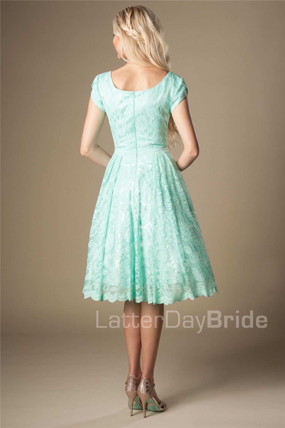 mint green vintage dress