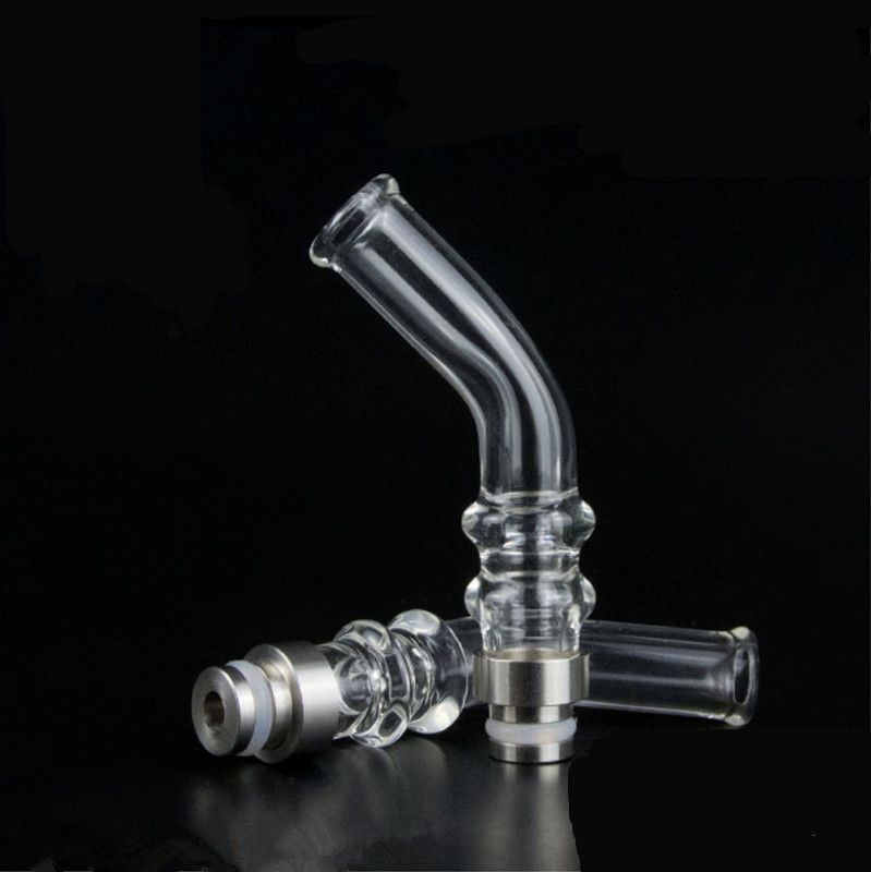 Transparent Clear Glass Drip Tip 510 E Cig Mouthpiece For Electronic