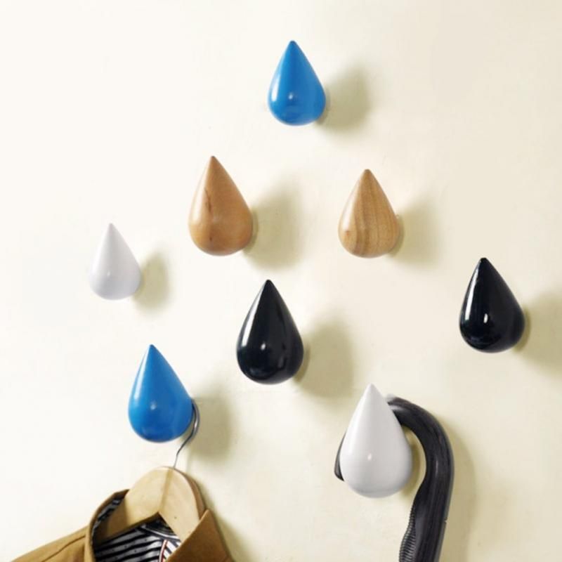 2018 Water Drop Shape Wall Hook Wooden Hanger Coat Hanging 2018 Water Drop Shape Wall Hook Wooden Hanger Coat Hanging Bag Hat Storage Racks Key Holder Organizer Home Decor From Yourlifestyle