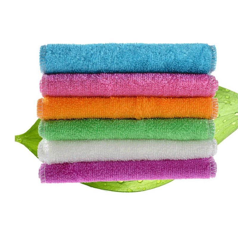Best New Kitchen Washing Cloths Dishcloths Rags Towel Bamboo Fiber Anti Greasy