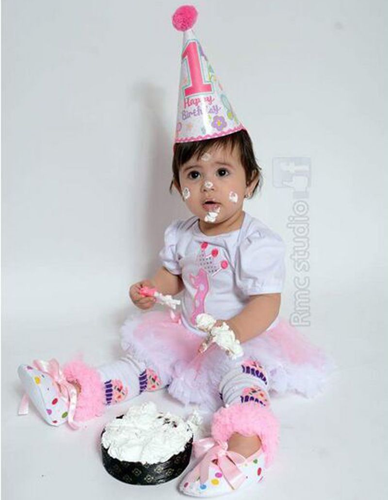 2018 Wholesale Baby Girl Summer Clothes 1 Year Old Birthday Girl