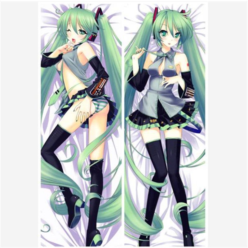 wholesale life sized japanese anime pillowcase hatsune miku sword
