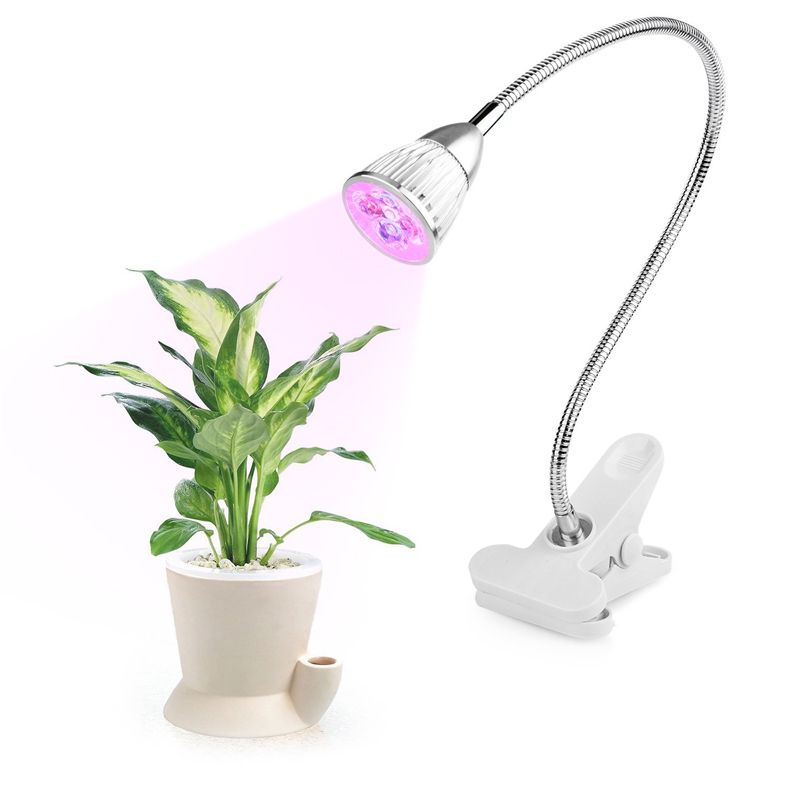 Led Plant Growth Lights 5w Clip Desk Lamp 360 Degree Flexible Led Plant Growth Lights 5w Clip Desk Lamp 360 Degree Flexible Gooseneck Grow Light For Office Home Indoor Garden Greenhouse Diy