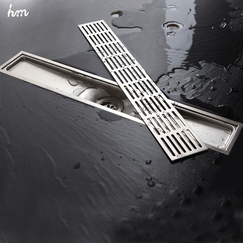 2019 60*10cm Floor Drain ZIPPER Style Stainless Steel 304 Linear Shower