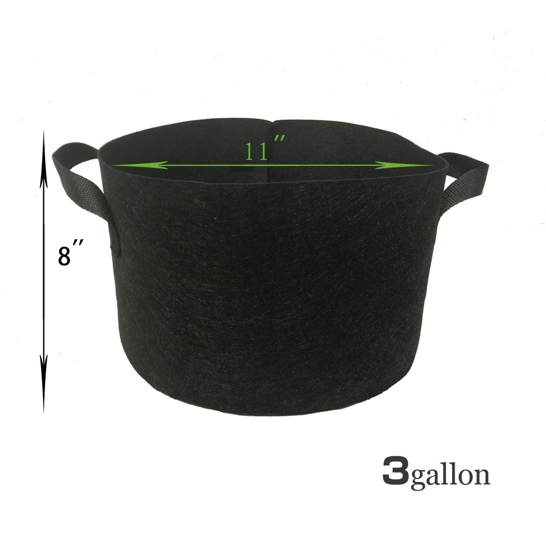 2019 3 Gallon Fabric Grow Bag With Handles Raised Bed Tree Plant Pouch