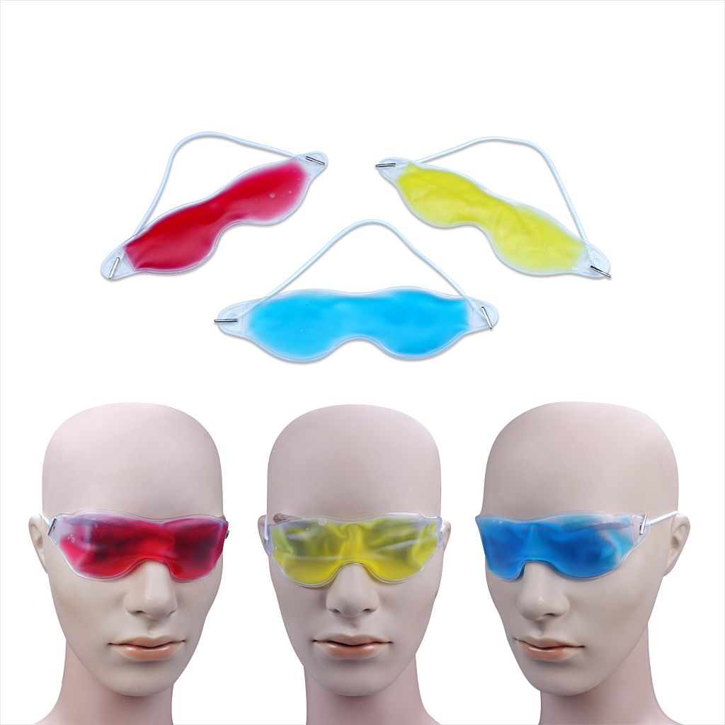 Gel Eye Mask Goggle Cold Pack Warm Heat Ice Cool Soothing Tired Eyes
